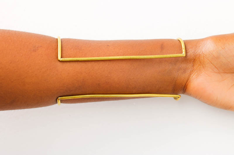African Brass golden bracelet