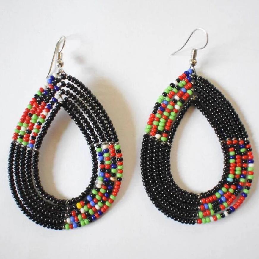 Maasai African Beaded Earrings - Acts Africa
