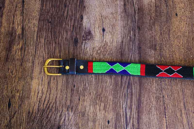 Leather beaded belt, Maasai Beaded leather Belt, Leather Belt