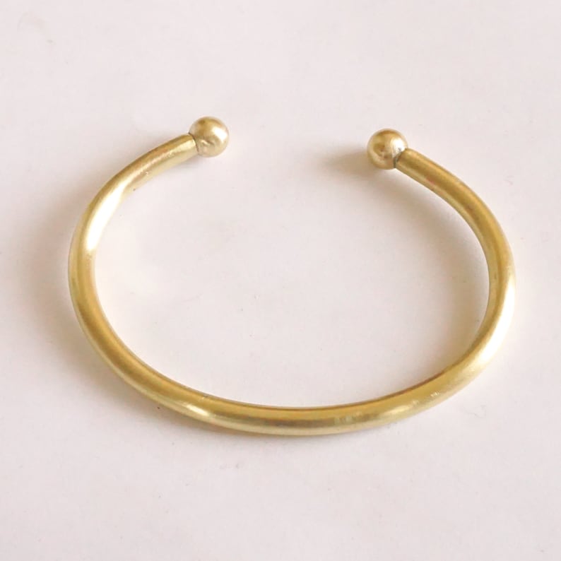 African brass cuff bracelets, golden Africa bangles