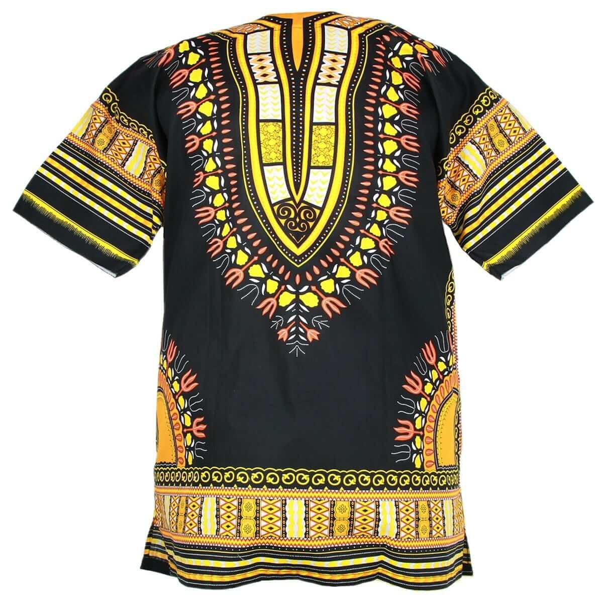 black dashiki shirt, dress shirt for men - Acts Africa