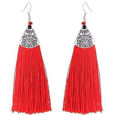 handmade Earrings - Red - Acts Africa