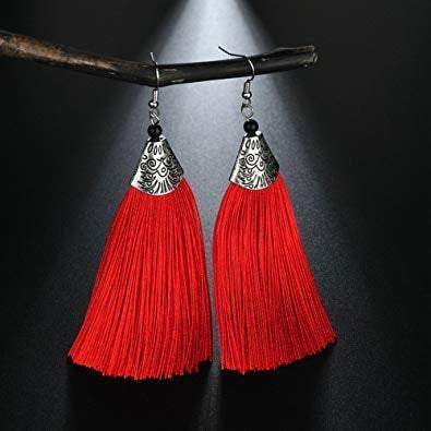 African Earrings - Red - Acts Africa