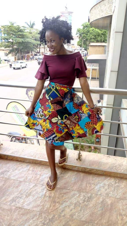 African handmade kitenge skirt - Acts Africa